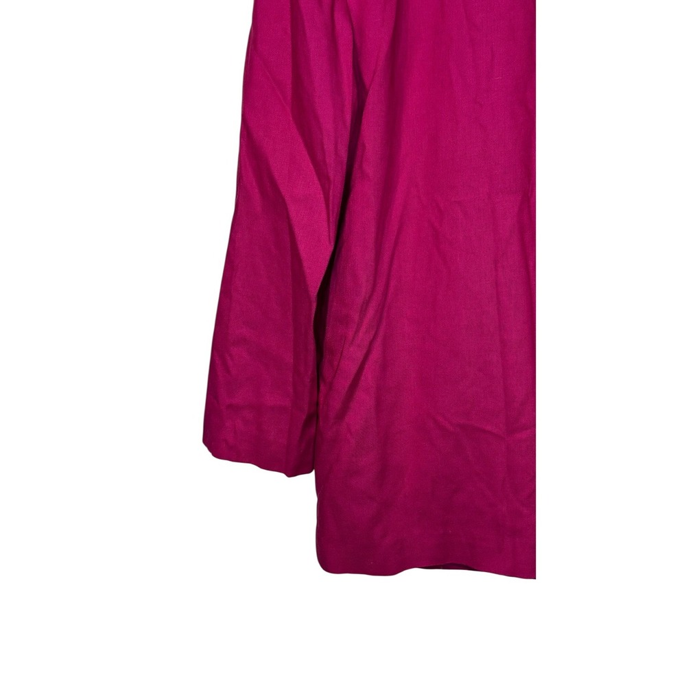 Orvis Womens Blazer Jacket Vintage Lined One Button Hot‎ Pink 12 Made In The USA - Picture 9 of 10